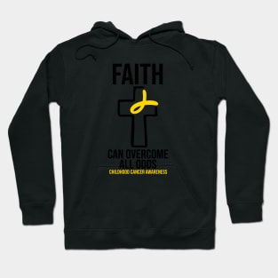 Childhood Cancer Awareness - Faith Can Overcome All Odds Hoodie